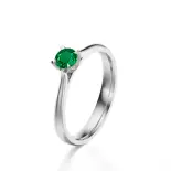 Pierścionek z białego złota ze szmaragdem AJPZ_111 Pierścionek z białego złota ze szmaragdem AJPZ_111